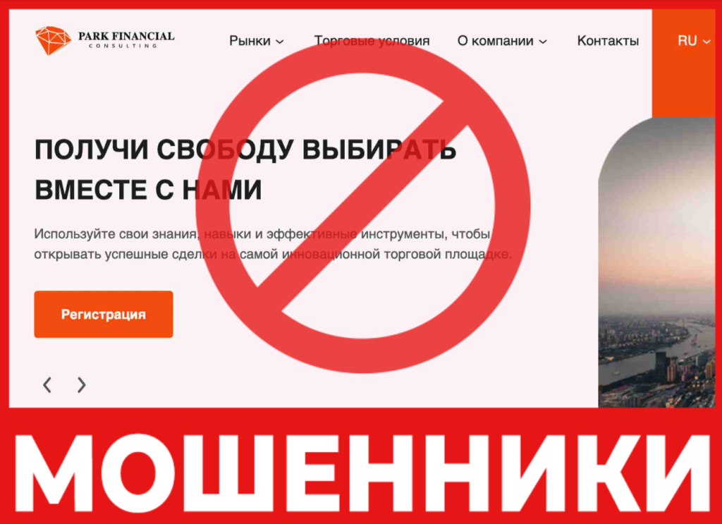 ParkFinancialConsultingLTD лицевая сторона скрин