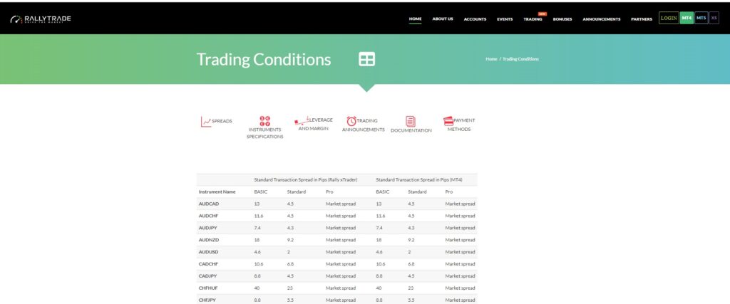 RallyTrade_2 скрин