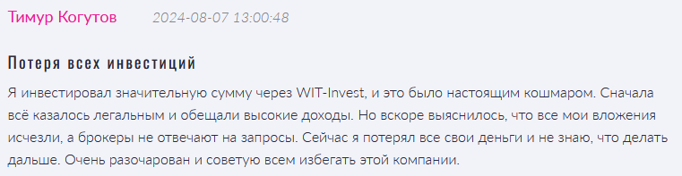 WIT-Invest 1 скрин