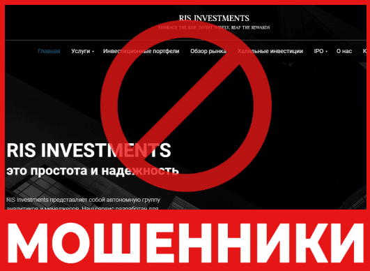 RIS Investments лицевая сторона скрин