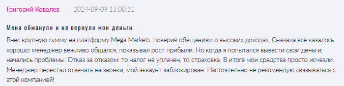 Mega Markets Global 1 скрин
