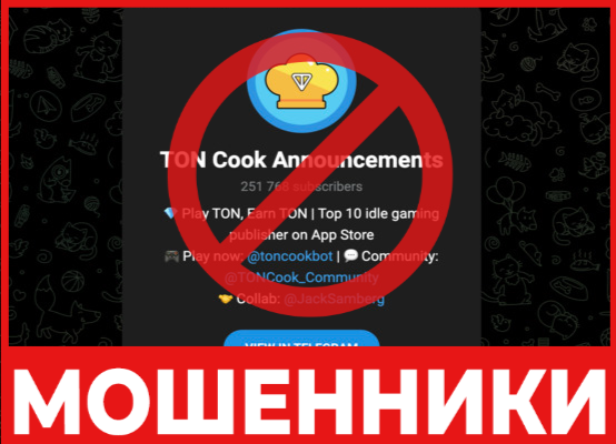 TON Cook лицевая сторона скрин