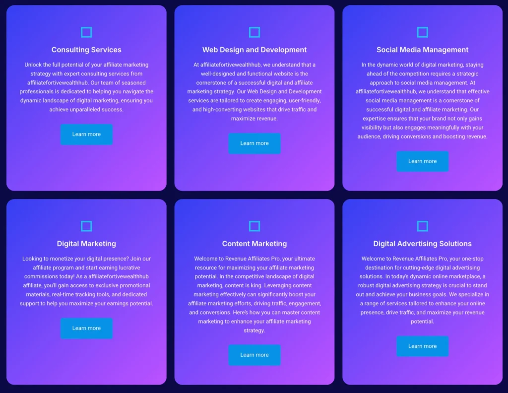 AFFILIATE FORTIVE WEALTH HUB 2 скрин