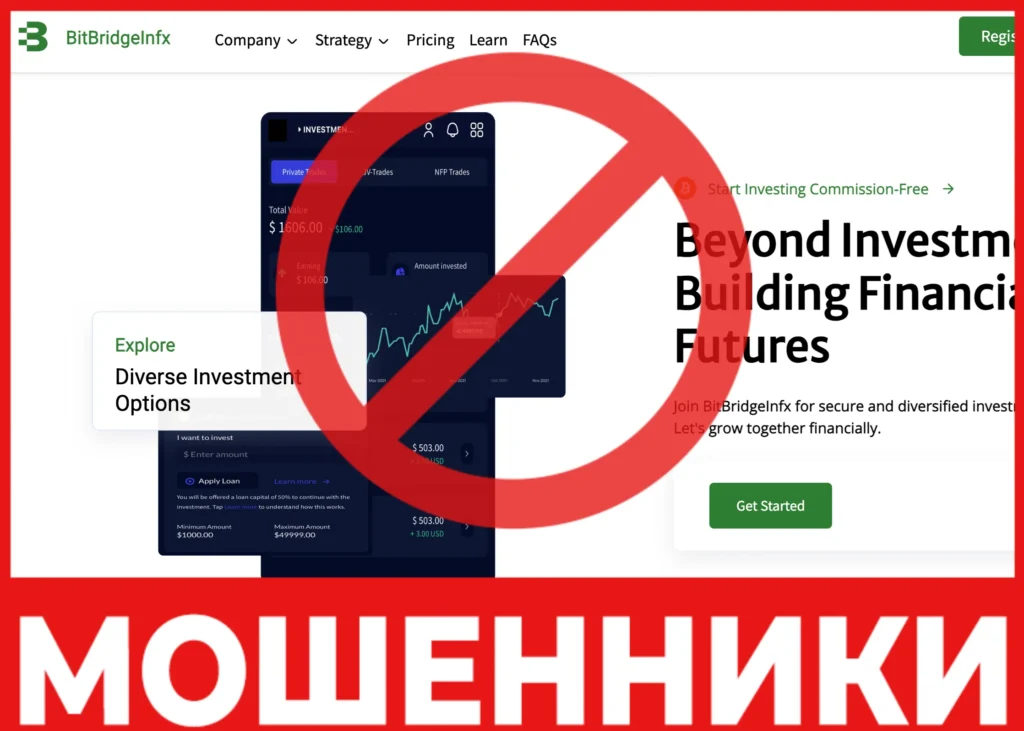 BitBridgeInfx лицевая сторона скрин