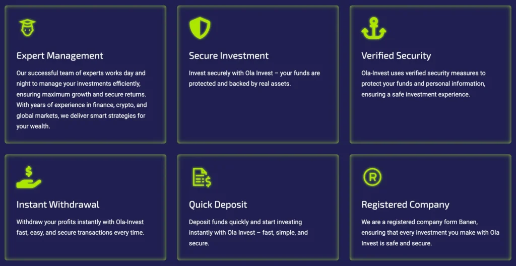 OLA-INVEST 1 скрин