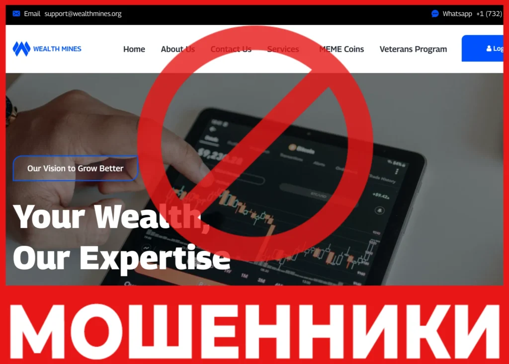 Wealthmines лицевая сторона скрин