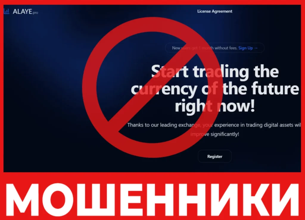 ALAYE лицевая сторона скрин