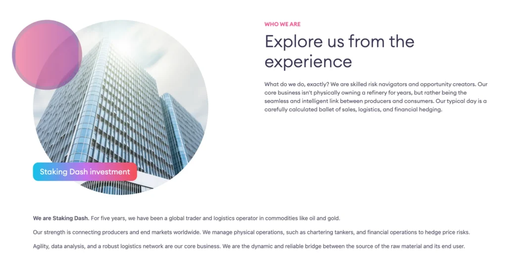 Staking Dash 1 скрин