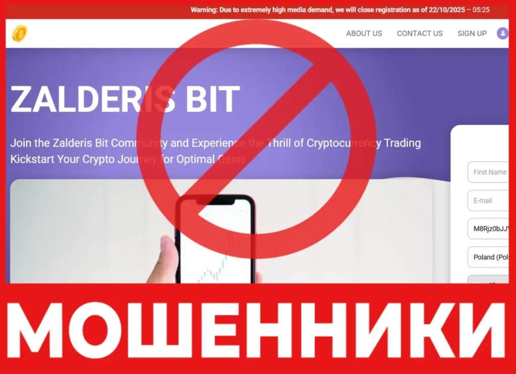 Zalderis Bit лицевая сторона скрин