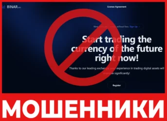 BINAR лицевая сторона скрин