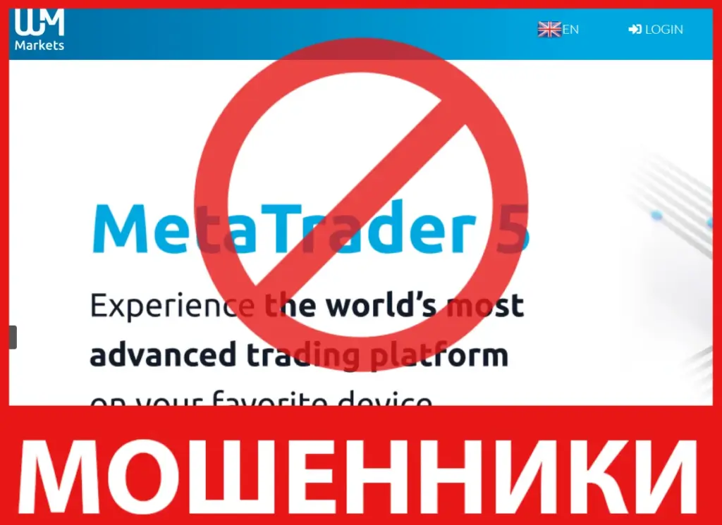 WM Markets лицевая сторона скрин
