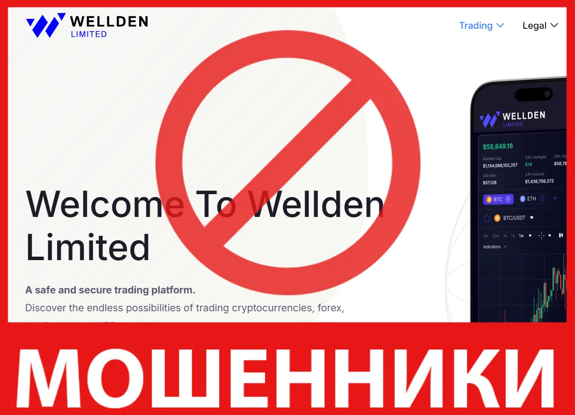Wellden Limited лицевая сторона скрин
